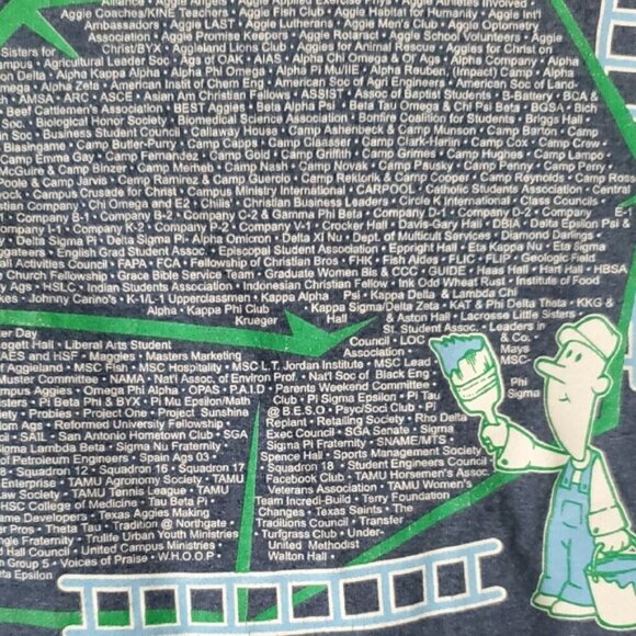 2005 Texas A&M Big Event community service large blue tshirt - Picture 7 of 10